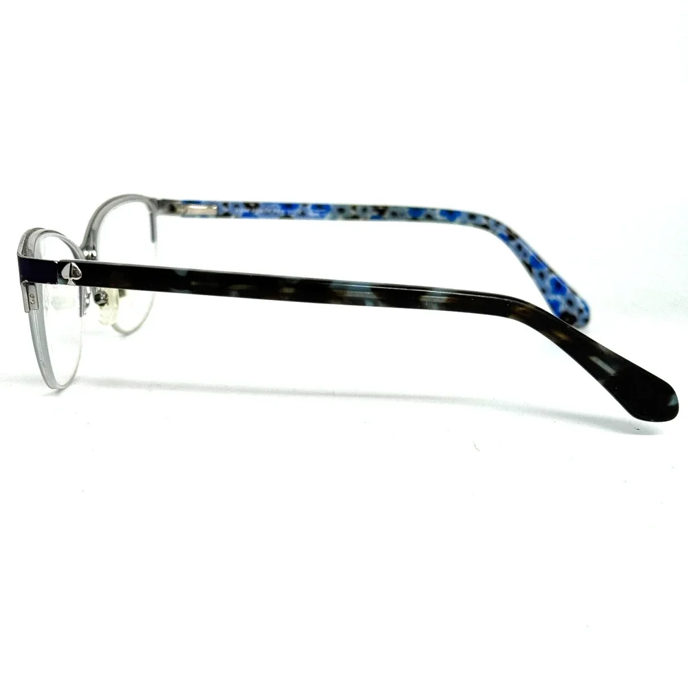Kate Spade Adalina F2G Blue Silver Semi Rimless‎ Cat Eye Eyeglasses Frame H17904